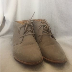 Clarks Suede Lace-Up Booties